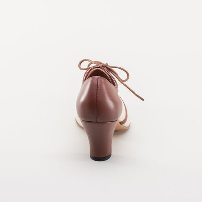 Evelyn Retro Oxfords (Tan/Brown)