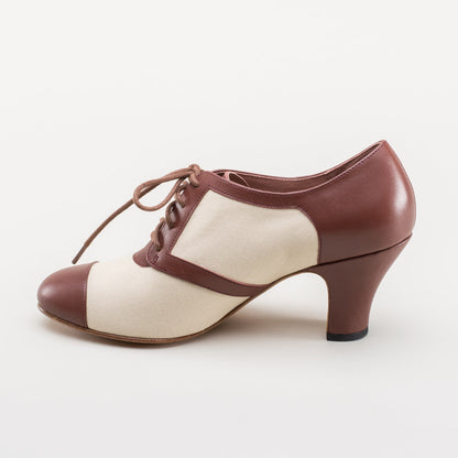 Evelyn Retro Oxfords (Tan/Brown)