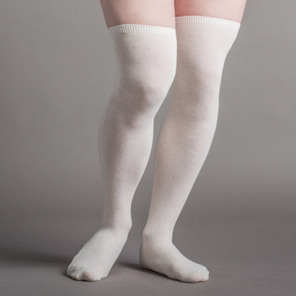 Extra Stretch Cotton Stockings (Ivory)