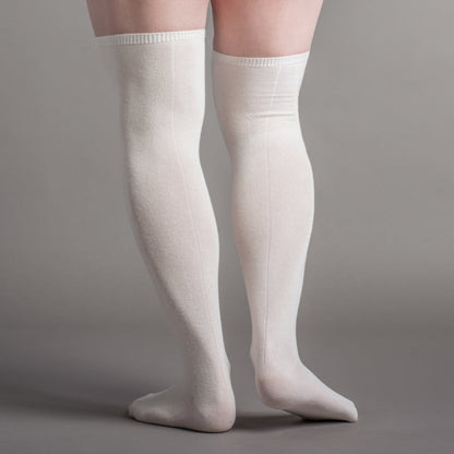 Extra Stretch Cotton Stockings (Ivory)