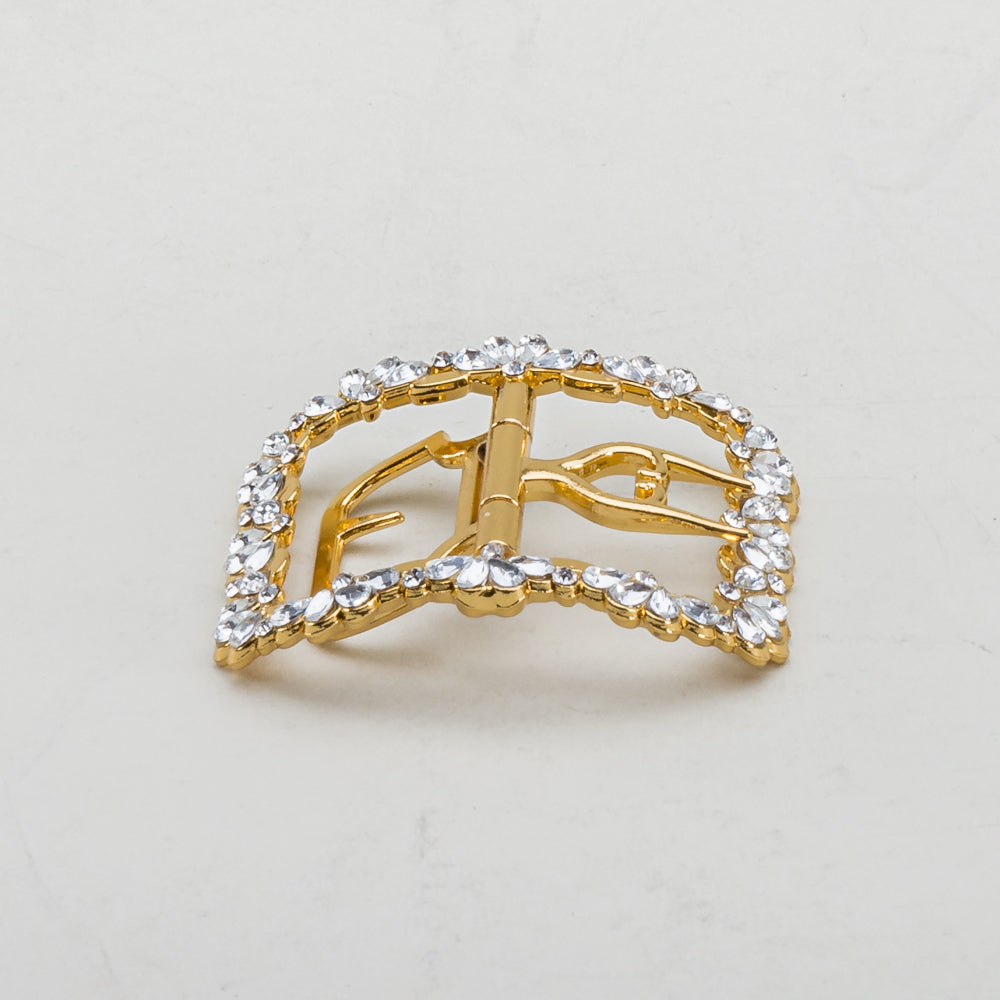 Fleur 18th Century Shoe Buckles (Gold)