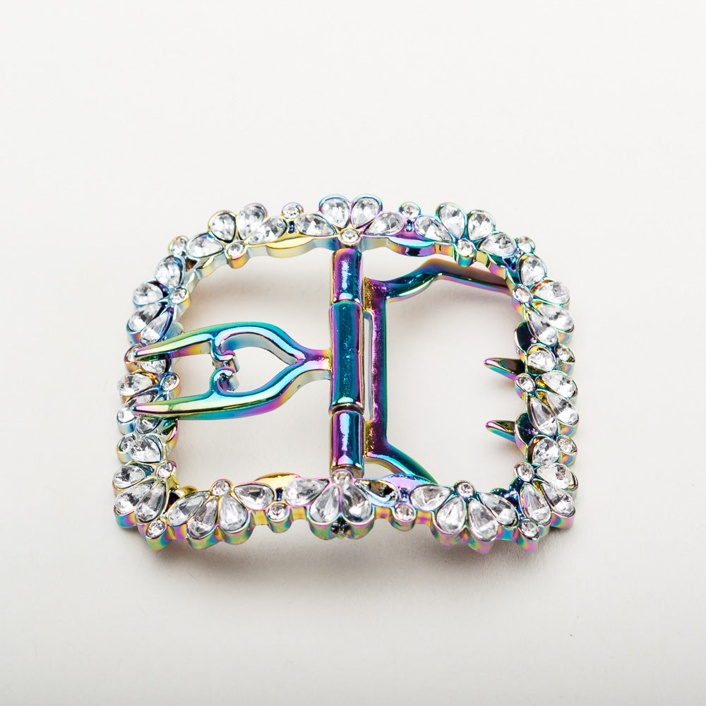 Fleur 18th Century Shoe Buckles (Rainbow)