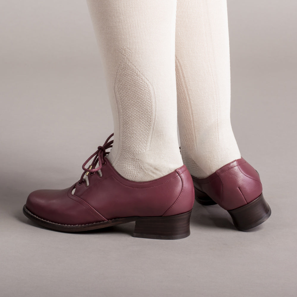 Ghillie Vintage Lace-Up Shoes (Merlot)