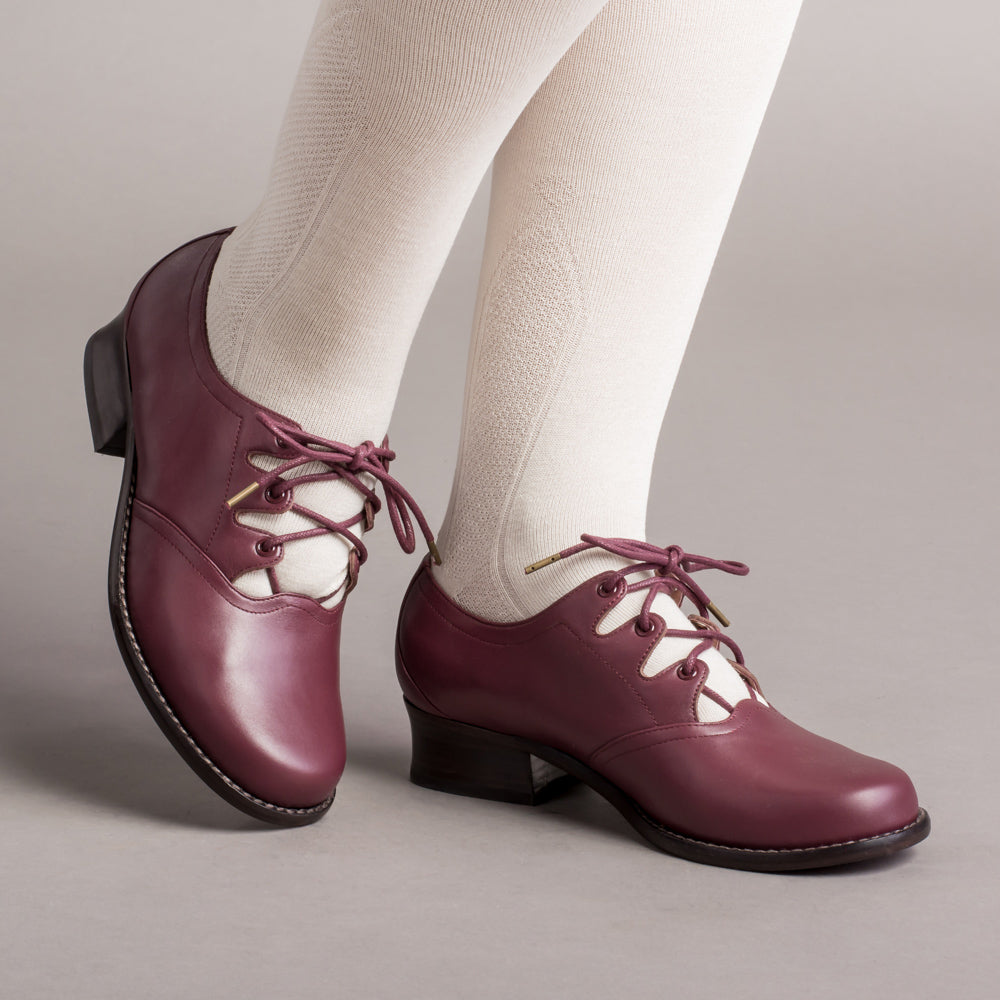 Ghillie Vintage Lace-Up Shoes (Merlot)