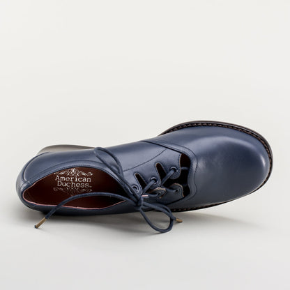 Ghillie Vintage Lace-Up Shoes (Navy)