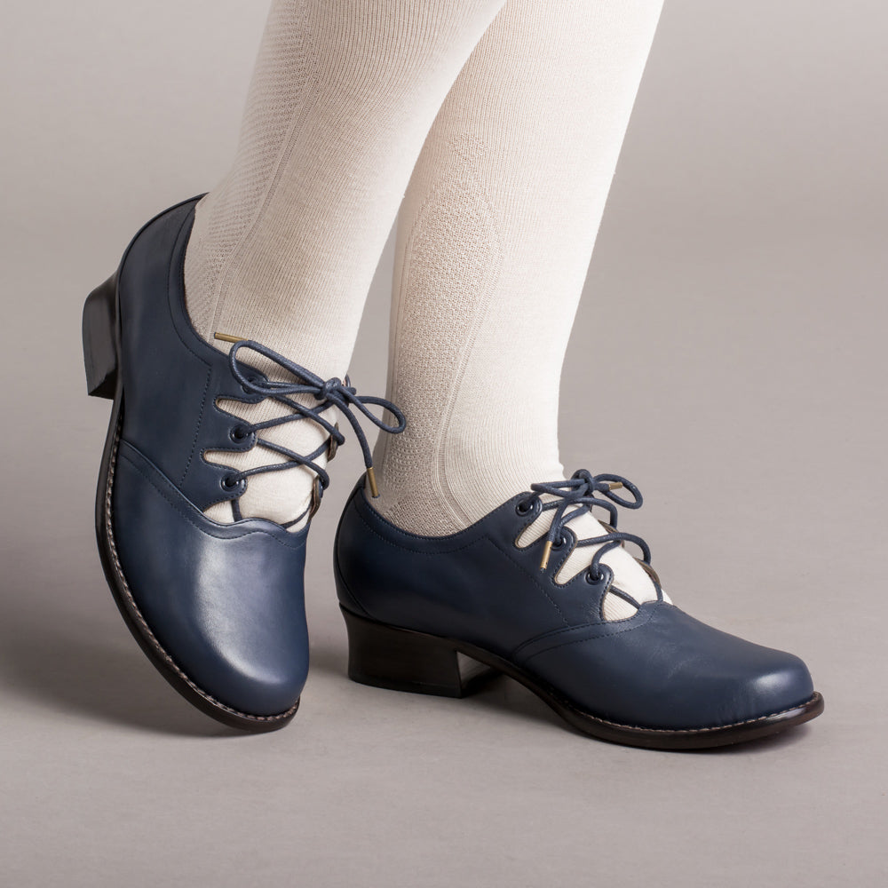 Ghillie Vintage Lace-Up Shoes (Navy)