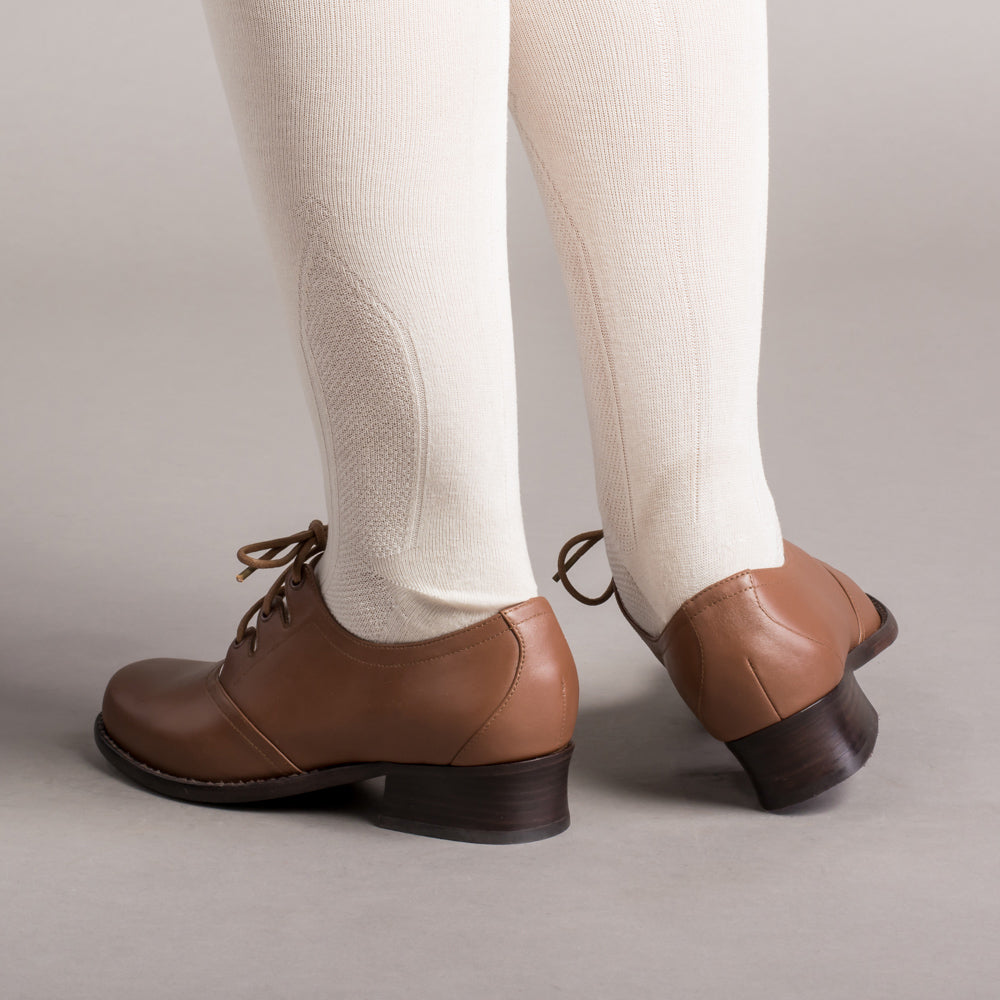 Ghillie Vintage Lace-Up Shoes (Tan)