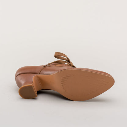 Gibson Edwardian Leather Shoes (Tan)