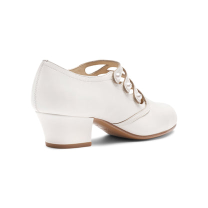 Gloria Edwardian Shoes (Ivory)