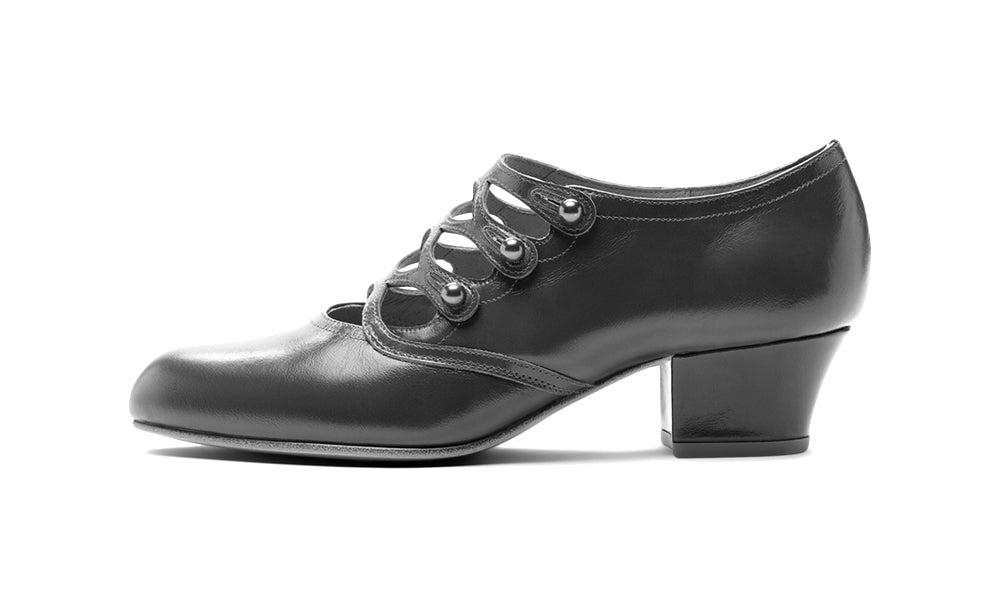 Gloria Edwardian Shoes Wide (Walnut)