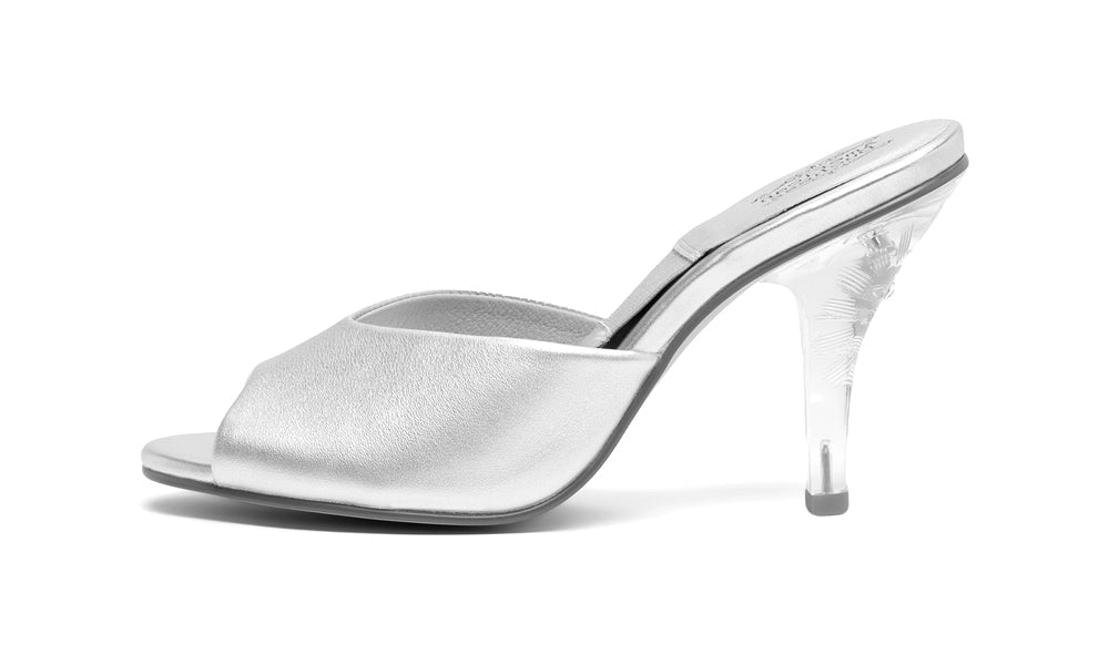 Grace Vintage Mules (Silver)