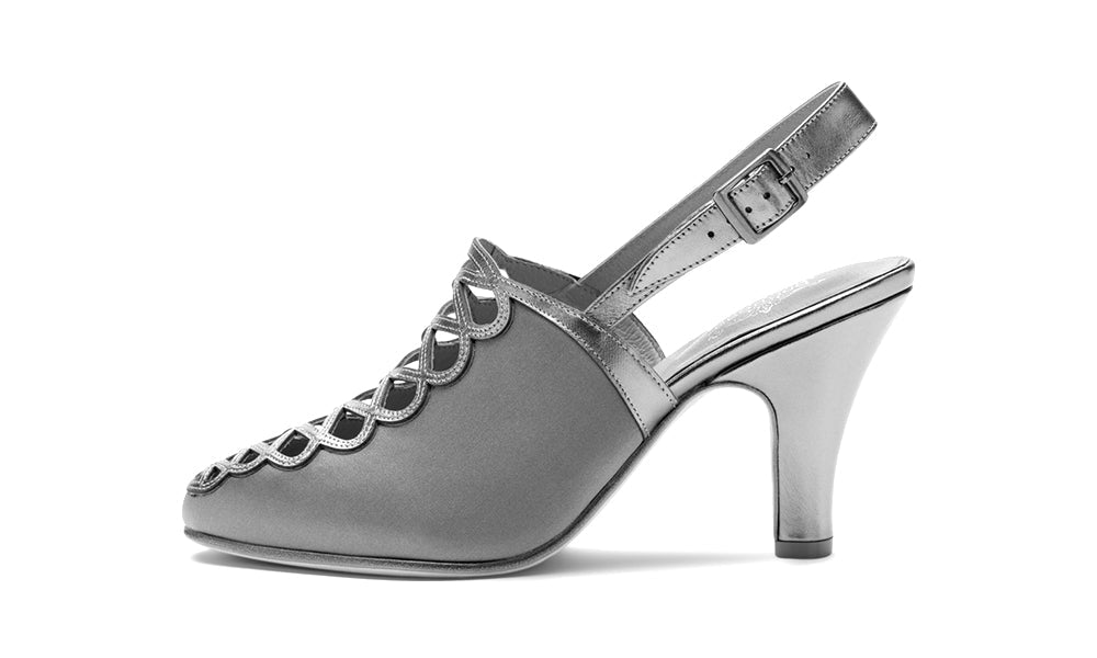 Hedy Vintage Slingbacks (Mauve/Purple Pewter)
