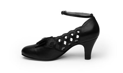 Jessie Vintage Pumps Wide (Black)