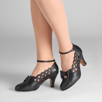 Jessie Vintage Pumps (Black)