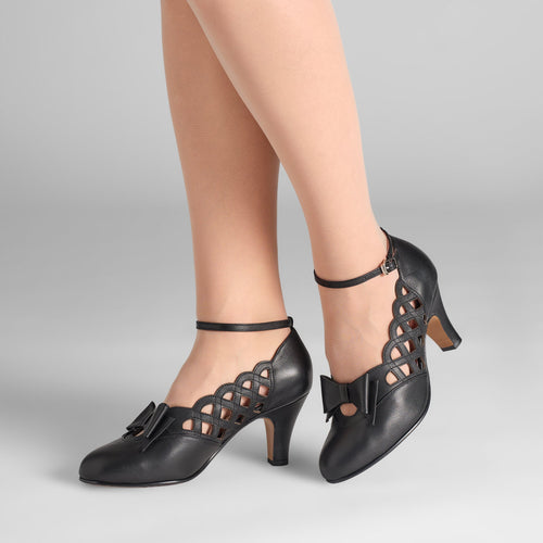 Jessie Vintage Pumps (Black)