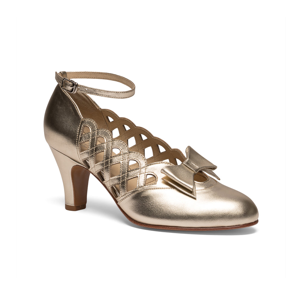 Jessie Vintage Pumps Wide (Gold)