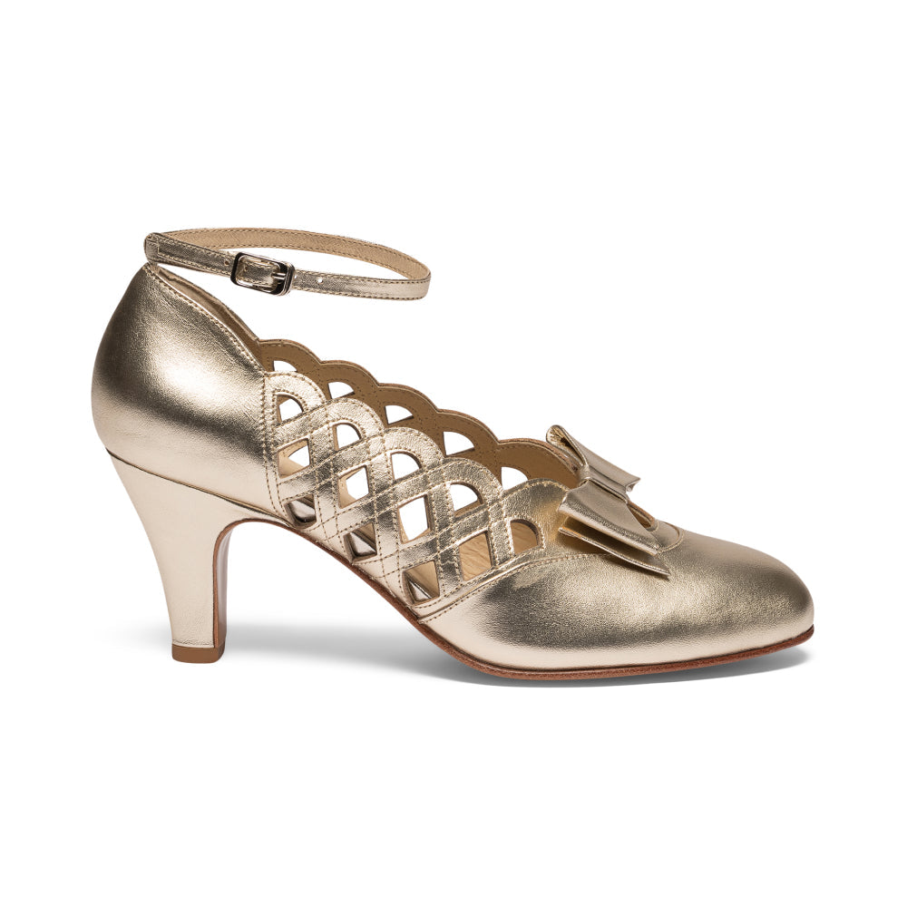 Jessie Vintage Pumps (Gold)