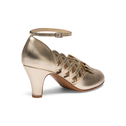 Jessie Vintage Pumps (Gold)