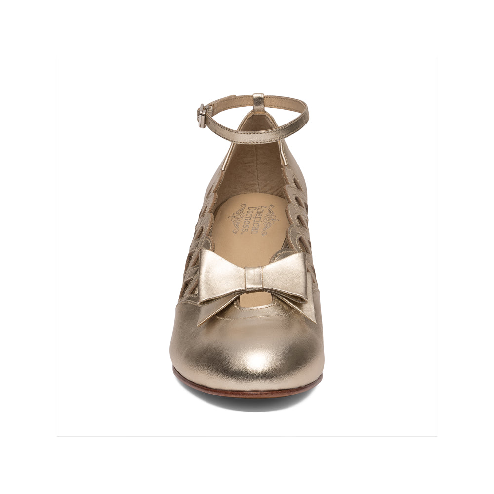 Jessie Vintage Pumps (Gold)