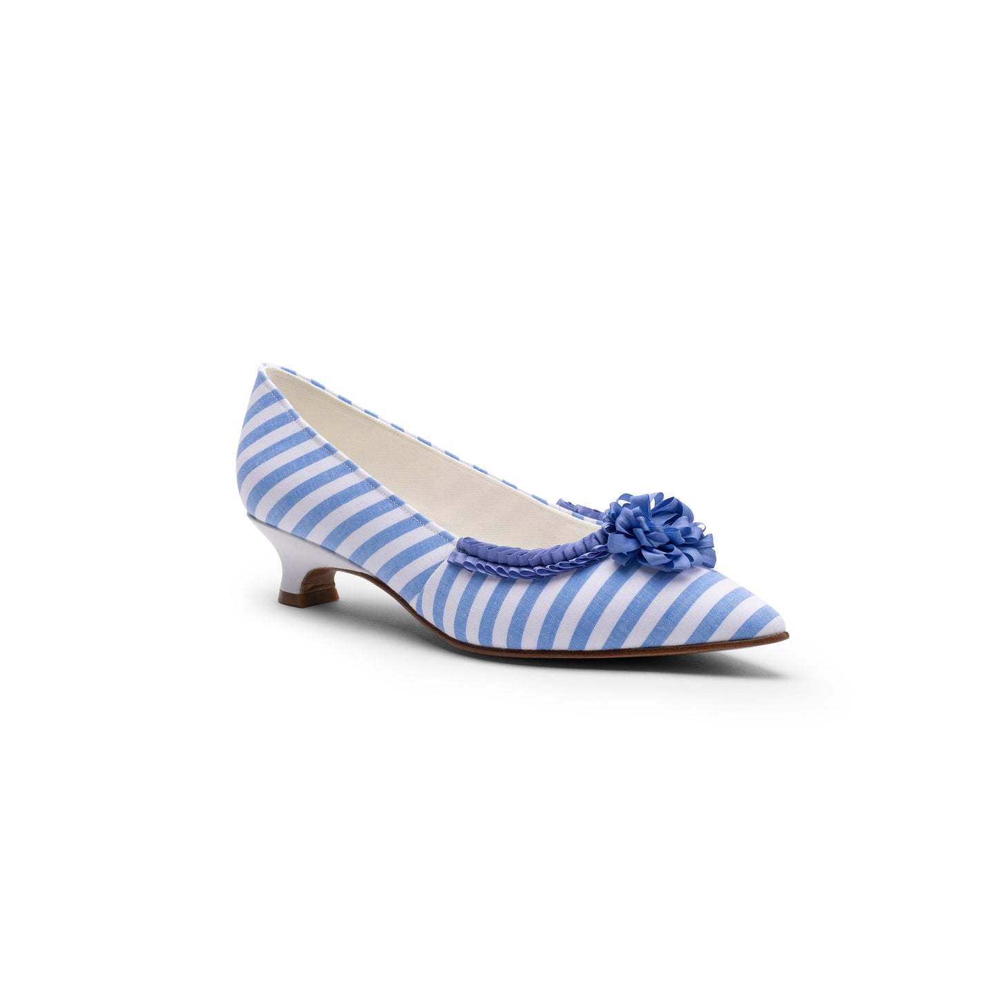 Josephine 18th Century Pumps (Blue/White)