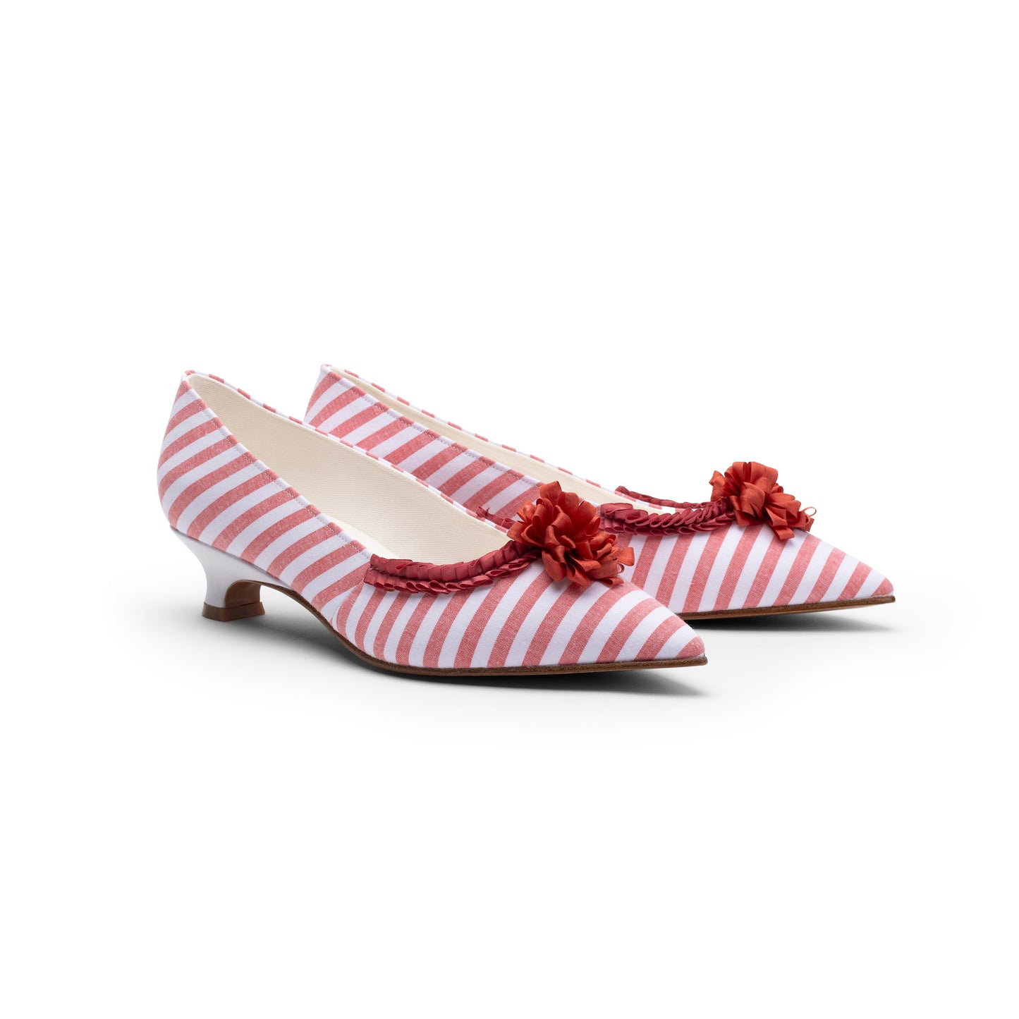 Josephine 18th Century Pumps (Red/White)