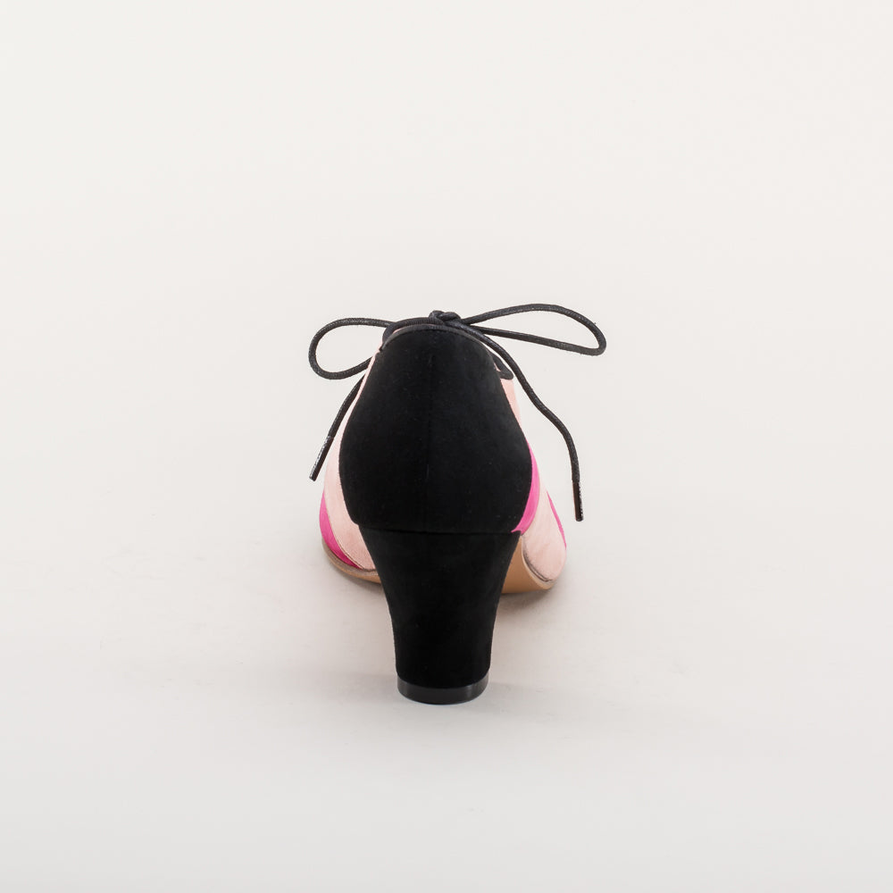 Karolina Retro Oxfords (Pink/Black)