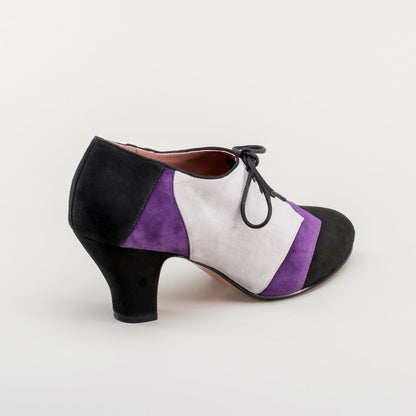 Karolina Retro Oxfords (Black/Purple/Grey)