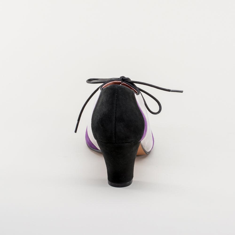 Karolina Retro Oxfords (Black/Purple/Grey)