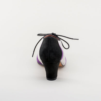 Karolina Retro Oxfords (Black/Purple/Grey)