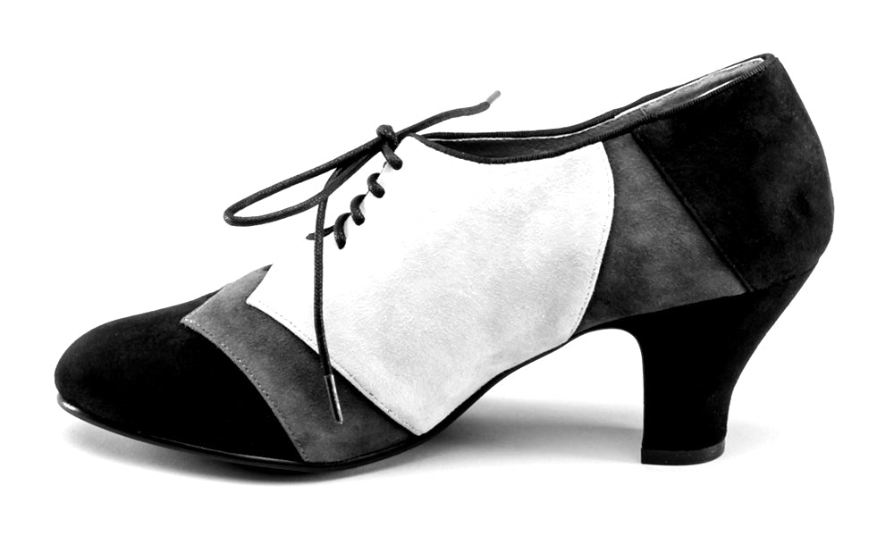 Karolina Retro Oxfords (Black/Purple/Grey)