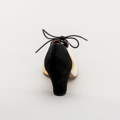 Karolina Retro Oxfords (Black/Yellow/Ivory)