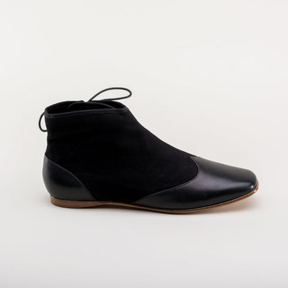Keckley Victorian Side-Lace Boots (Black/Black)