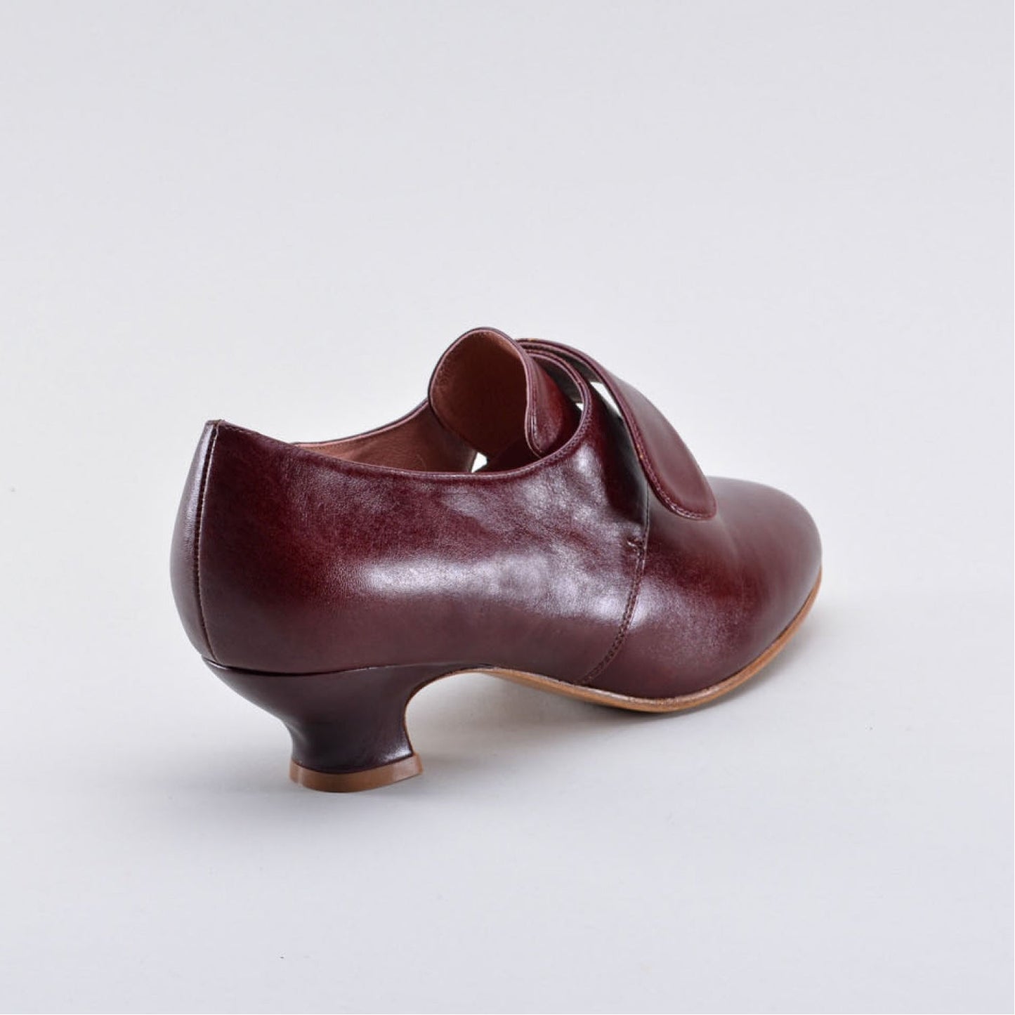 Kensington 18th Century Leather Shoes Wide (Bordeaux)