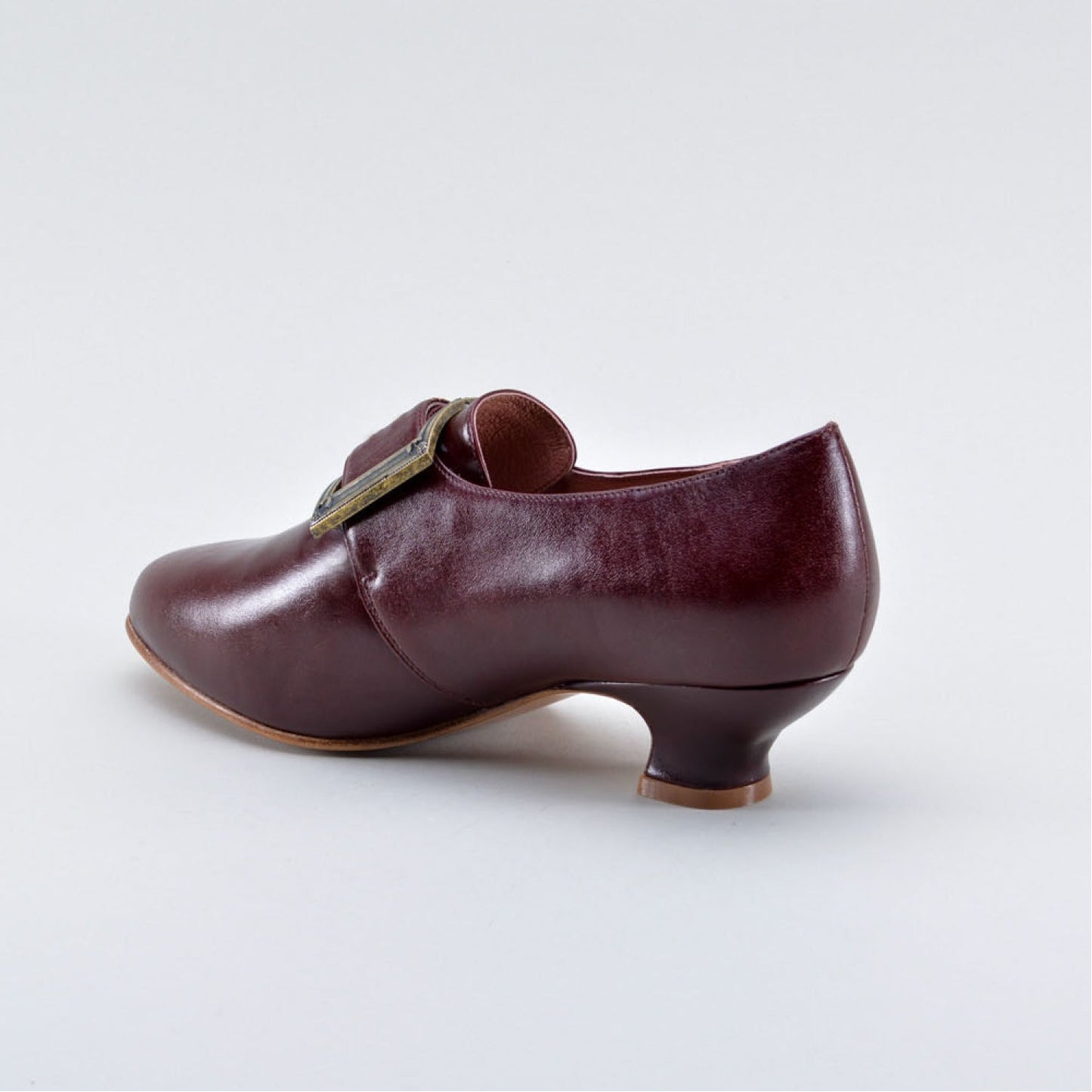 Kensington 18th Century Leather Shoes (Bordeaux)