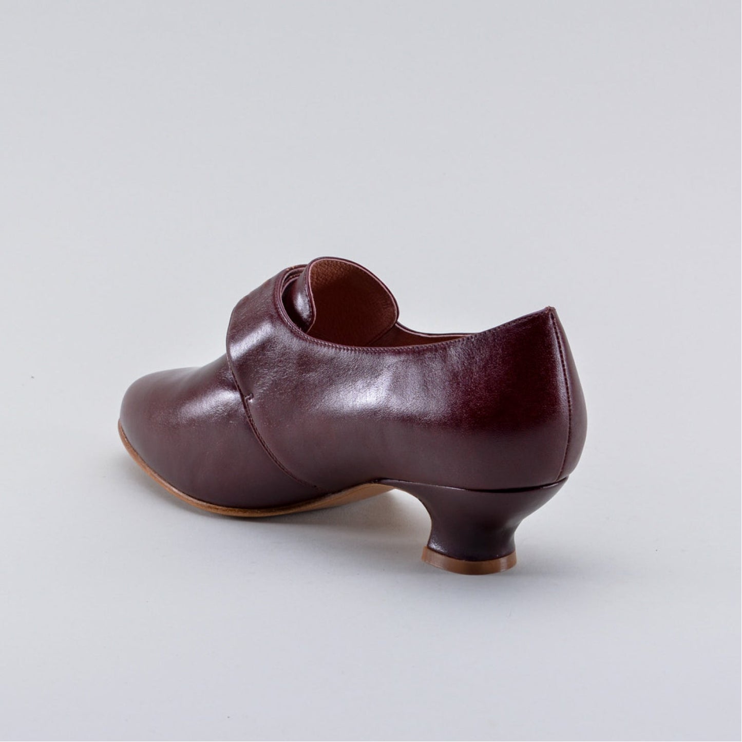 Kensington 18th Century Leather Shoes (Bordeaux)