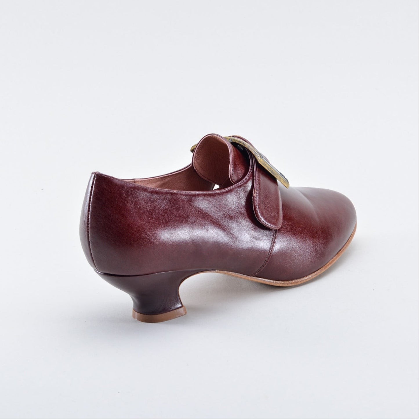 Kensington 18th Century Leather Shoes (Bordeaux)