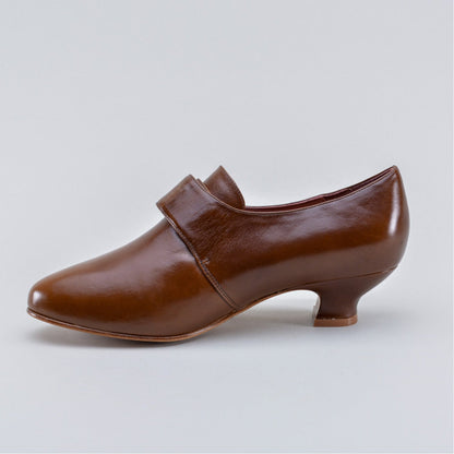 Kensington 18th Century Leather Shoes Wide (Walnut)