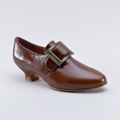 Kensington 18th Century Leather Shoes Wide (Walnut)
