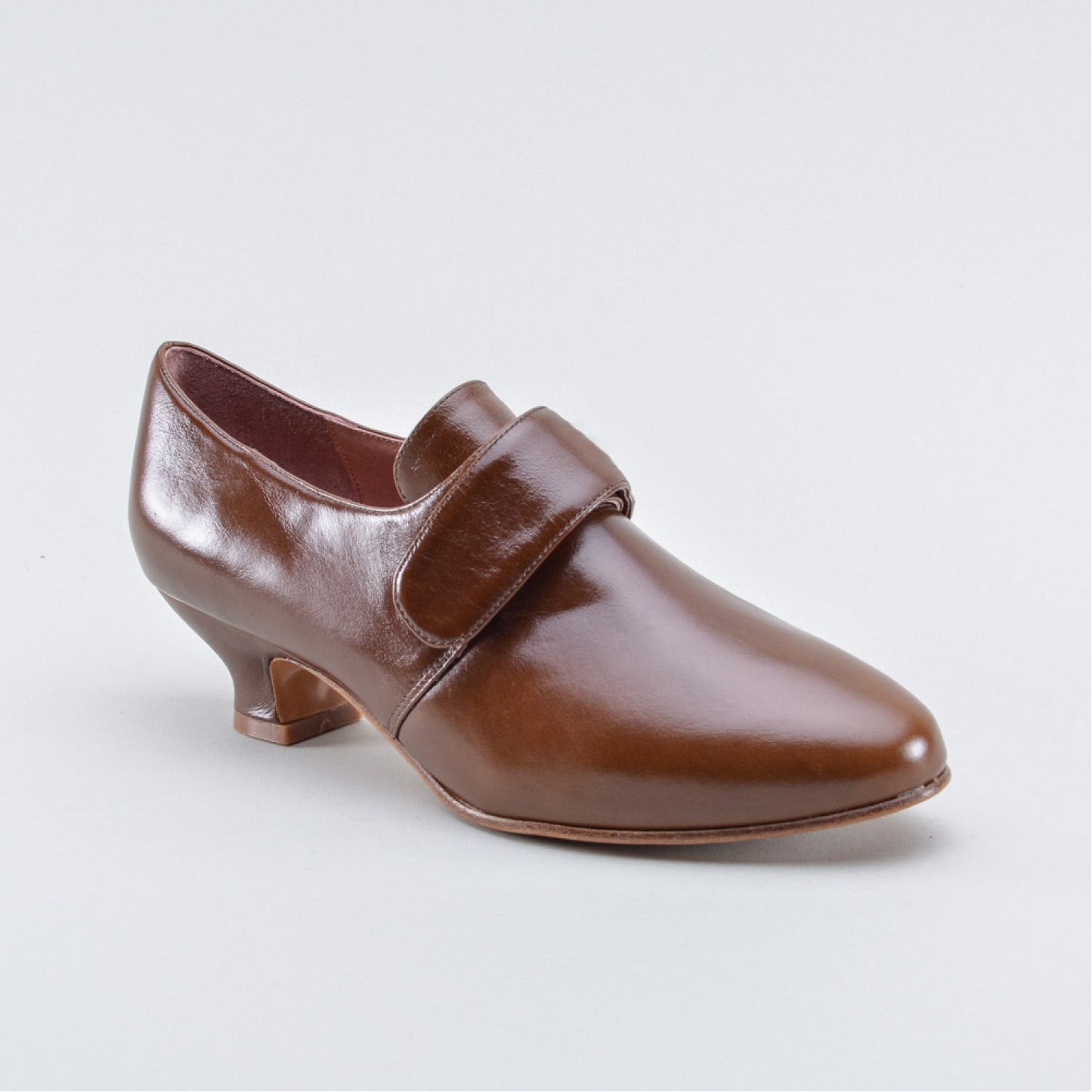 Kensington 18th Century Leather Shoes Wide (Walnut)