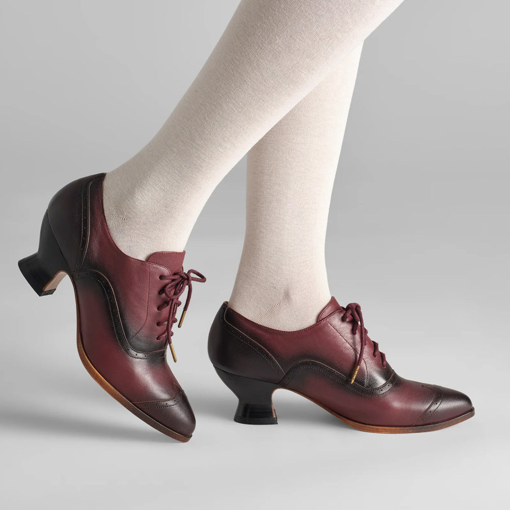 Londoner Edwardian Oxfords Wide (Cherry)