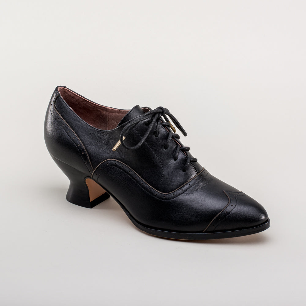 Londoner Edwardian Oxfords Wide (Black)