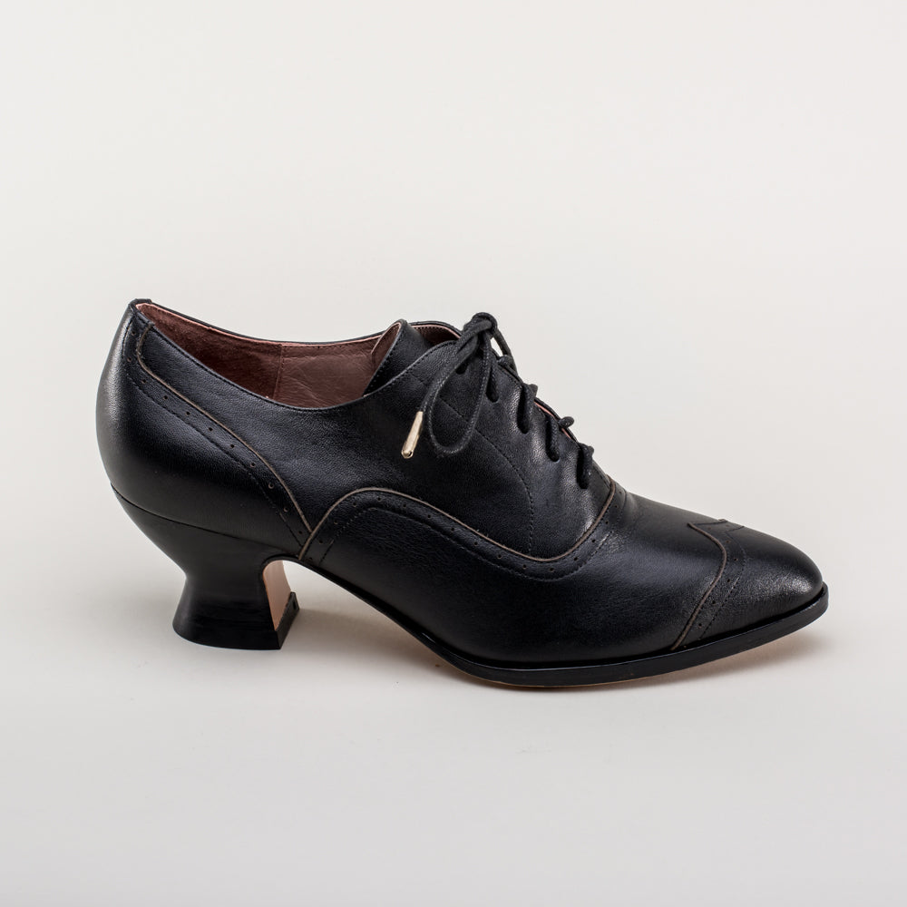 Londoner Edwardian Oxfords Wide (Black)