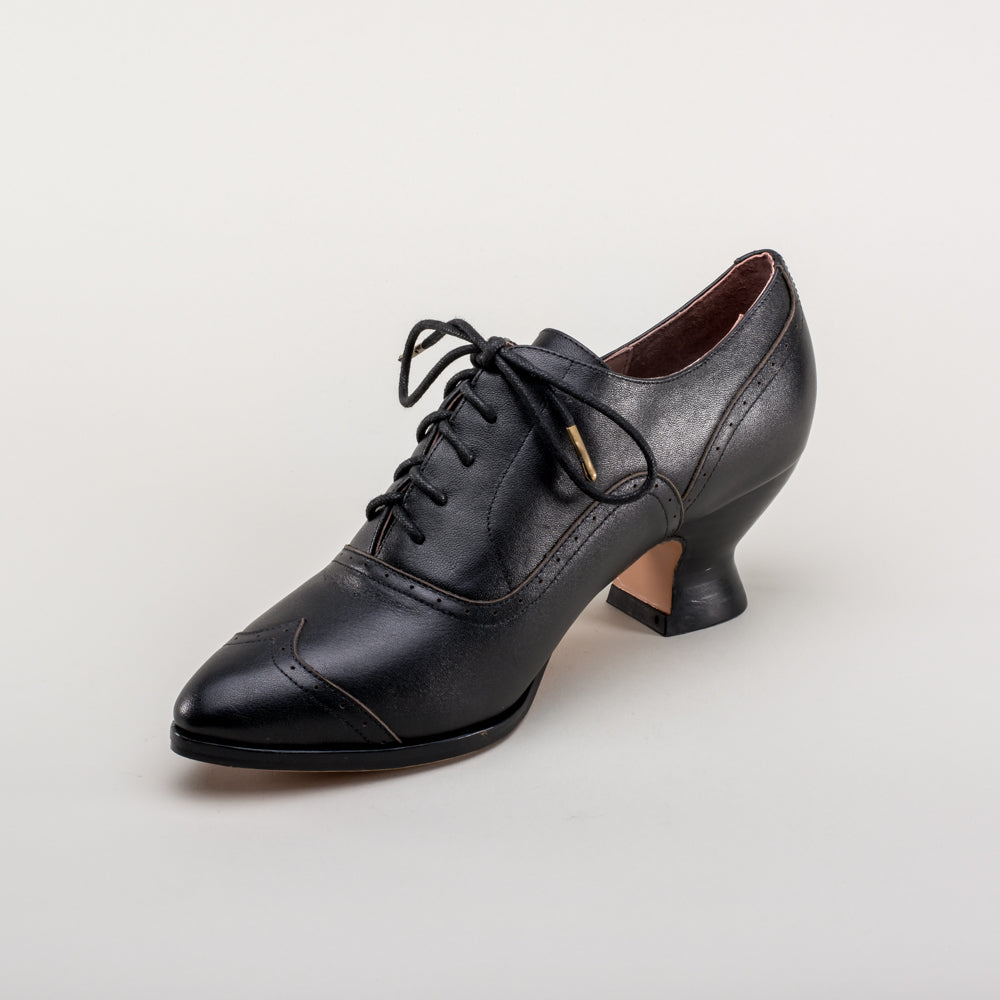 Londoner Edwardian Oxfords Wide (Black)