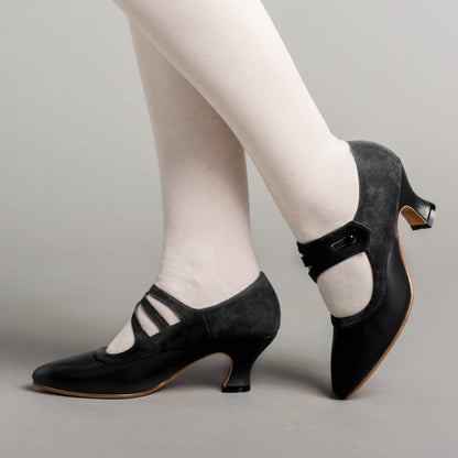 Mae Edwardian Shoes (Black)