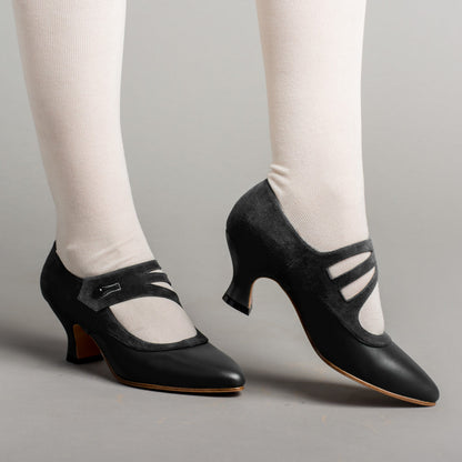 Mae Edwardian Shoes (Black)