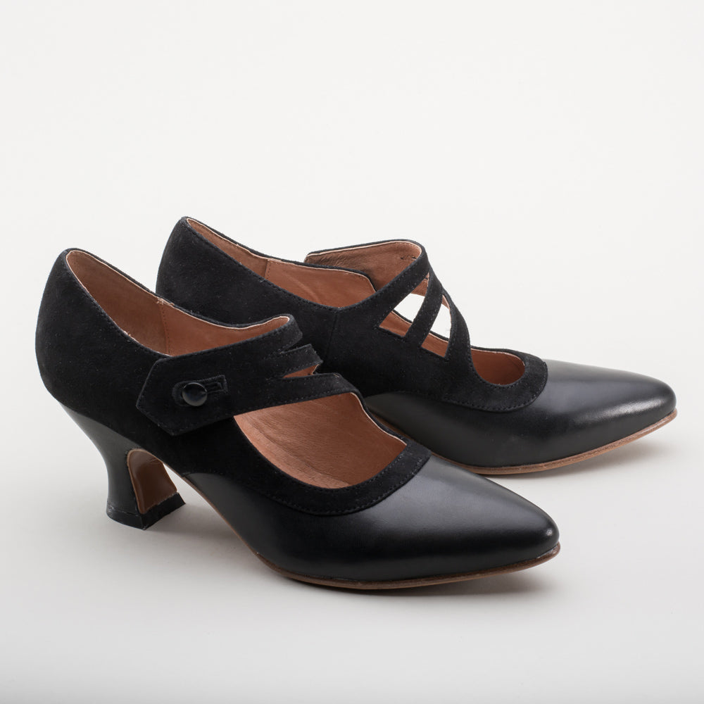 Mae Edwardian Shoes (Black)