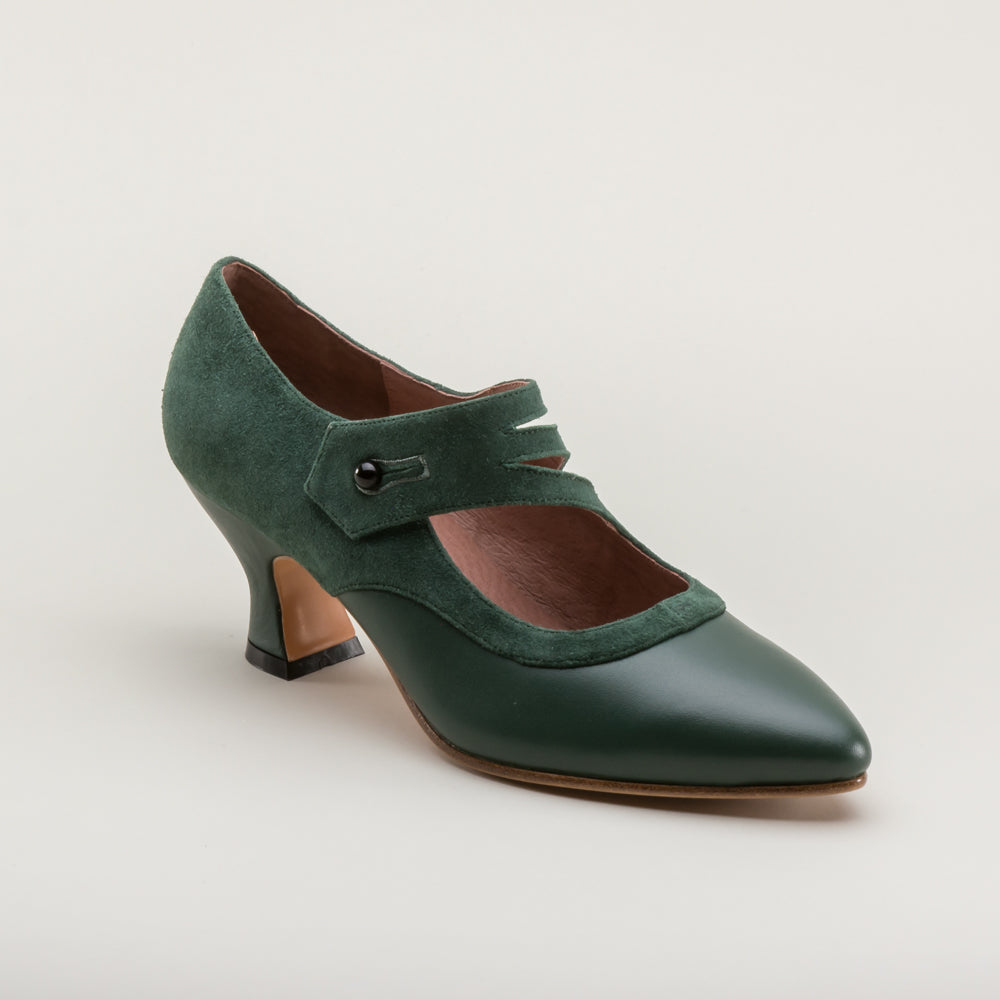 Mae Edwardian Shoes (Green)