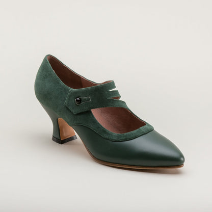 Mae Edwardian Shoes (Green)