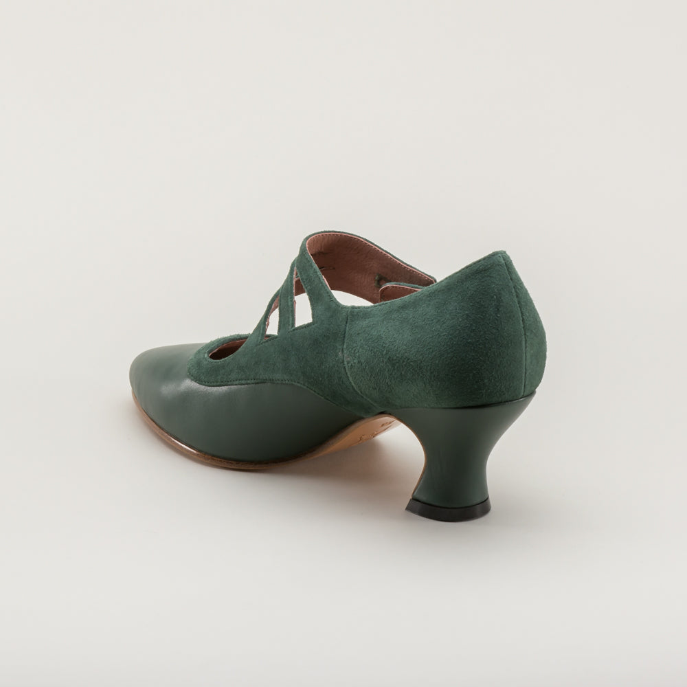 Mae Edwardian Shoes (Green)