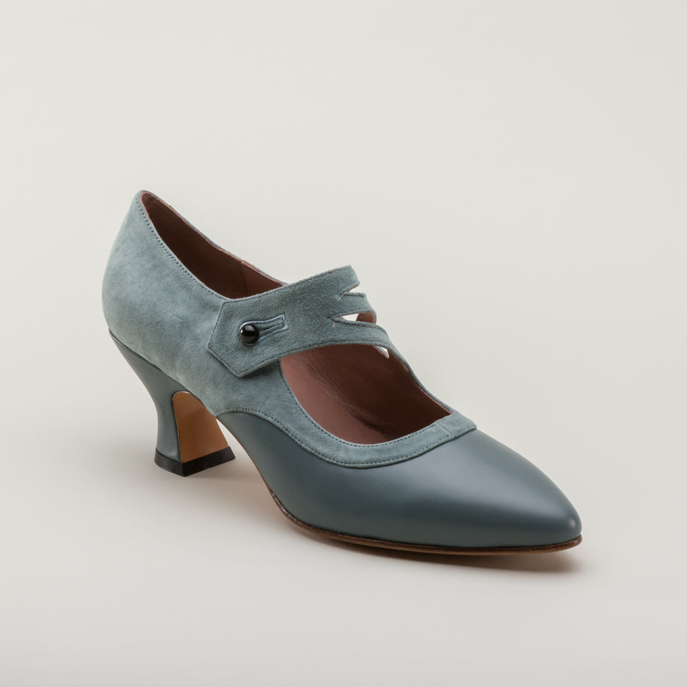 Mae Edwardian Shoes (French Blue)
